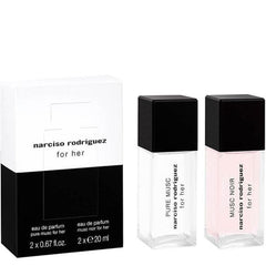 Coffret Cadeau Narciso Rodriguez Musc Noir 20ml EDP + Pure Musc 20ml EDP pour Femme