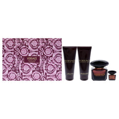 Versace Crystal Noir Set de regalo 90 ml EDP + 100 ml Gel de ducha + 100 ml Loción corporal + Mini