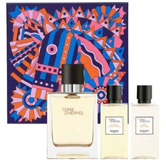 Set de regalo Hermes Terre d'Hermès 50 ml EDT + 40 ml Gel de ducha + 40 ml Loción para después del afeitado para hombre