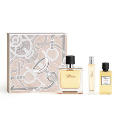 Hermes Terre d`Hermes 75 ml Perfume puro + 40 ml Gel de ducha + 15 ml Mini Set de regalo para hombre