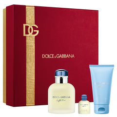 Dolce & Gabbana Light Blue Pour Homme 75ml EDT + 50ml Duschgel + Mini für Herren Geschenkset