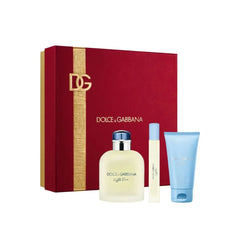 Dolce & Gabbana Light Blue 125ml EDT + 50ml Duschgel + 10ml EDT für Herren Geschenkset