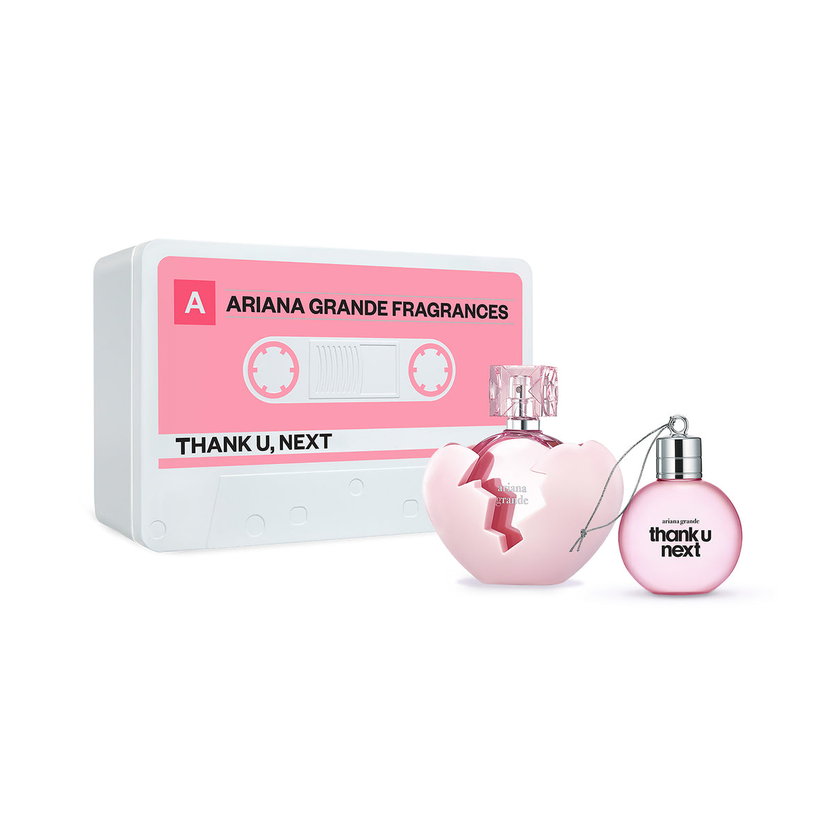 Ariana Grande Thank U Next Set Regalo 30ml EDP & Gel Doccia Pallina Ornamento 2023