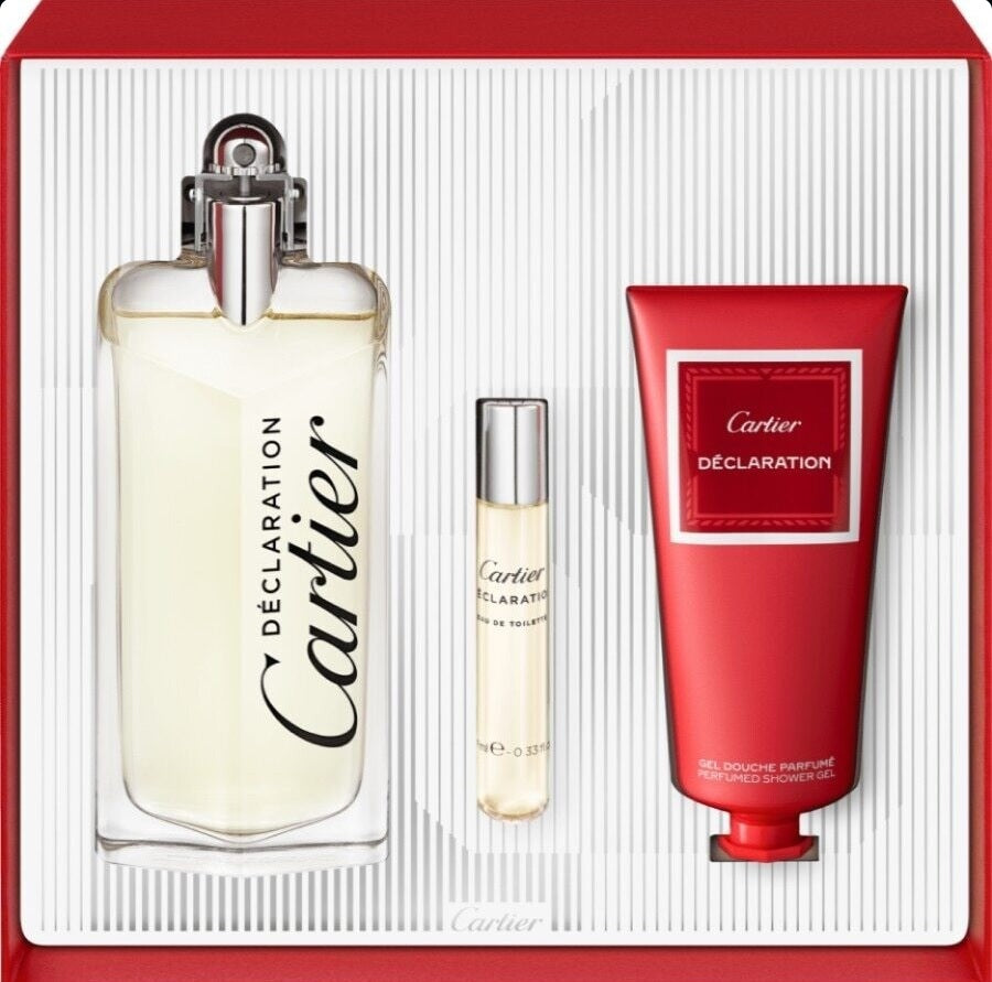Cartier Declaration 100ml EDT + 10ml EDT + 100ml Duschgel für Herren Geschenkset