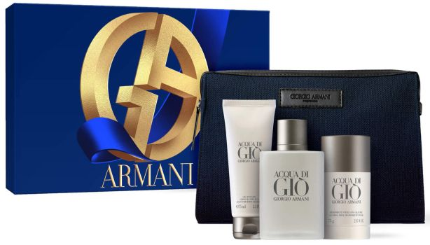 Armani Acqua di Giò for Men 100ml EDT + 75ml Gel de Ducha + 75ml Desodorante + Neceser