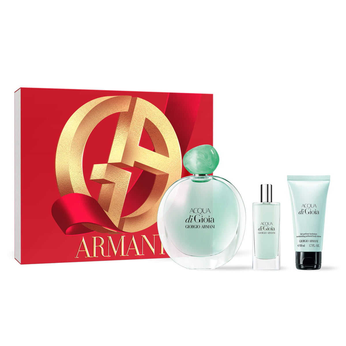 Estuche Armani Acqua di Gioia EDT 100ml + Loción Corporal 50ml + Mini 15ml