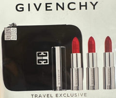 Givenchy Trio Le Rouge Interdit Intense Silk + Pochette Set per Donna