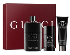 Coffret Cadeau Gucci Guilty Pour Homme EDP 90 ml + Gel Douche 50 ml + Déodorant Stick 75 ml pour Homme