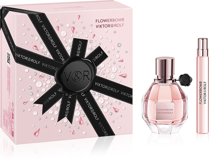Viktor &amp; Rolf Flowerbomb 50 ml EDP + Mini EDP 10 ml para mujer Set de regalo