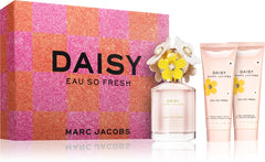 Marc Jacobs Daisy Eau So Fresh 75ml EDT + 75ml Lozione Corpo + 75ml Gel Doccia per Donna SET REGALO