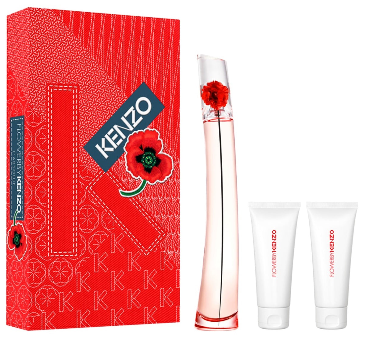 Kenzo Flower By Kenzo 100ml EDP + 75ml Körperlotion + 75ml Duschgel Set für Damen