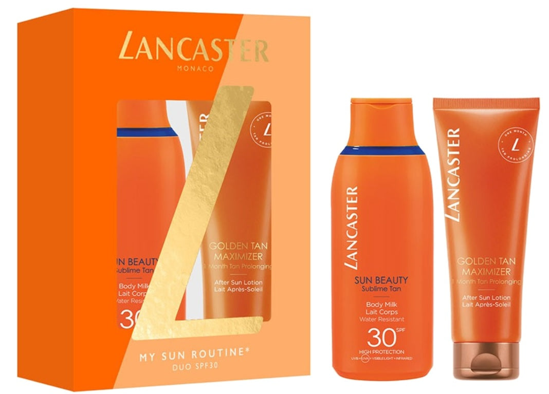 Lancaster Sun Beauty Body Milk SPF30 175ml + Golden Tan Maximizer After Sun Lotion 125ml Set