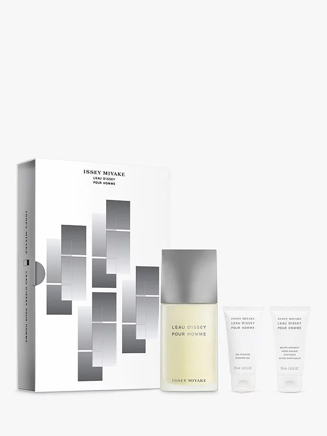 Coffret Cadeau Issey Miyake L'Eau D'Issey pour Homme - EDT 125ml + Gel Douche 50ml + Après-Rasage 50ml