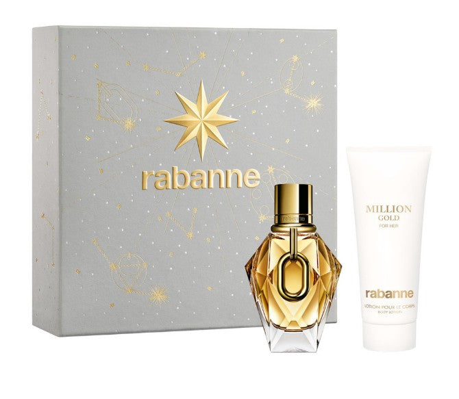 Set de regalo para mujer Paco Rabanne Million Gold EDP de 50 ml + Loción corporal de 100 ml