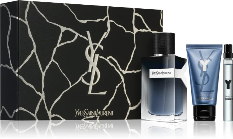 Coffret Yves Saint Laurent Y Eau de Parfum 100ml + Lotion après-rasage 50ml + Mini 10ml