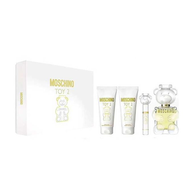 Moschino Toy 2 Geschenkset 100ml EDP + 100ml Duschgel + 100ml Körperlotion + Mini