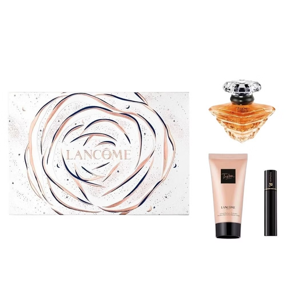 Lancôme Trésor Geschenkset 30ml EDP + 50ml Körperlotion + 2ml Volumen-Mascara