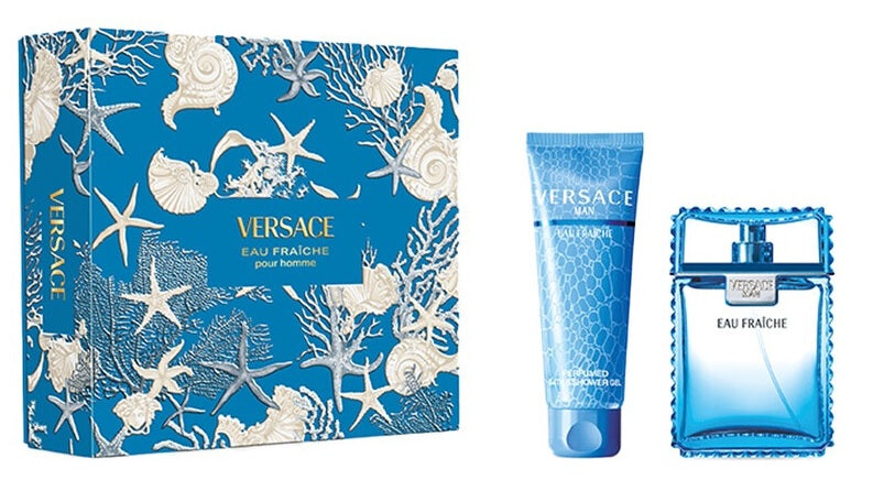 Coffret Cadeau Versace Eau Fraiche Pour Homme 100ml EDT + Gel Douche 150ml pour Homme