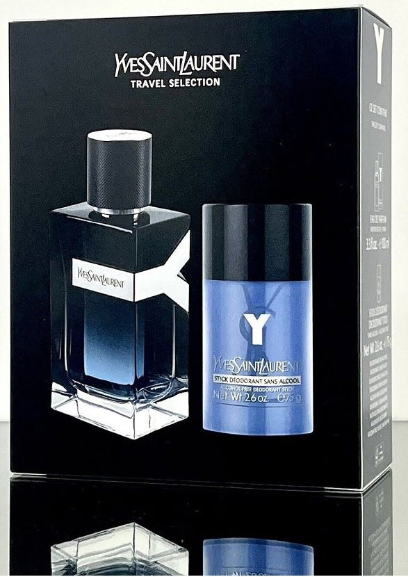 Set de regalo YSL Yves Saint Laurent Y 100 ml EDP + 75 g Deo Stick para hombre