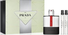 Set Regalo Prada Luna Rossa Carbon 100ml EDT + Mini 10ml 2 Pezzi