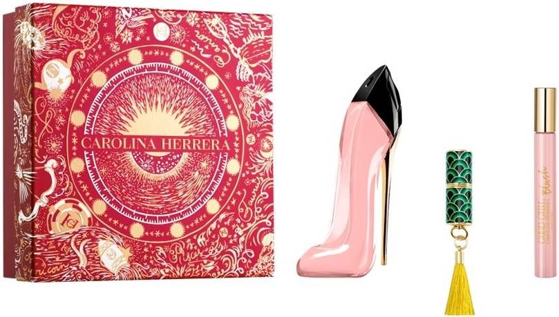 Coffret Cadeau Carolina Herrera Good Girl Blush EDP 80ml + Mini 10ml + Brillant à Lèvres pour Femme