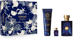 Coffret Cadeau Versace Dylan Blue pour Homme – Eau de Toilette Vaporisateur 100ml + Gel Douche 150ml + Miniature 5ml