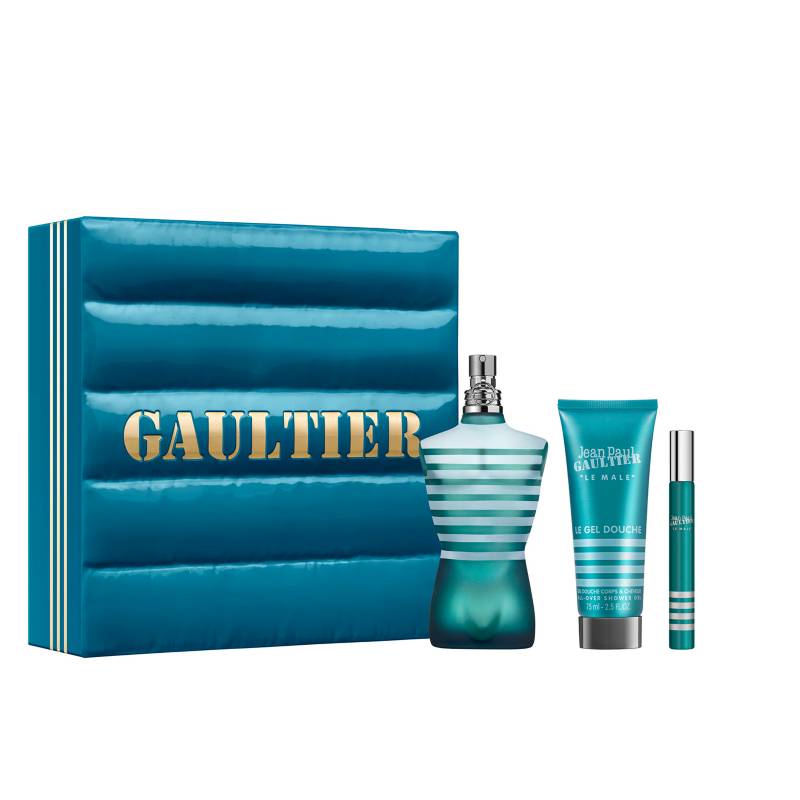 Jean Paul Gaultier Le Male Set Regalo 125ml EDT Spray + 75ml Gel Doccia + Mini