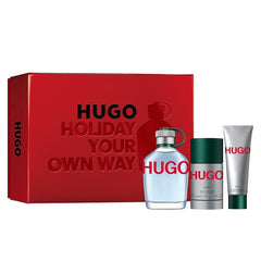 Hugo Boss Hugo Man 125ml EDT + 75ml Deodorant Stick + 50ml Duschgel für Herren Geschenkset