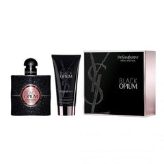 Coffret Cadeau Black Opium d'YSL pour Femme - Eau de Parfum 50ml + Lait Corporel 50ml