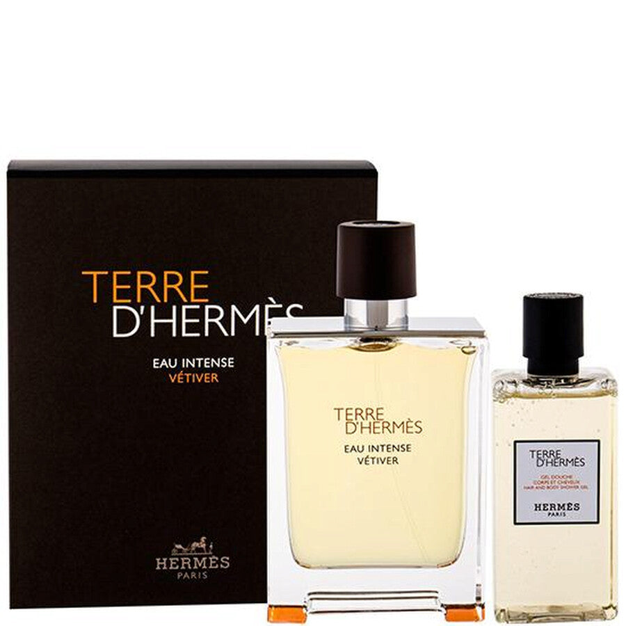 Hermes Terre D`Hermes Intense Vetiver 12.5ml EDP + 1.4ml Aftershave Mini Set Regalo