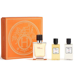 Set de regalo Hermes Terre d'Hermès 50 ml EDT + 40 ml Gel de ducha + 40 ml Loción para después del afeitado para hombre