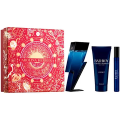 Carolina Herrera Bad Boy Cobalt 100ml EDP + 100ml Shower Gel + 10ml EDP for Men Gift Set