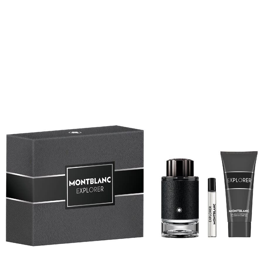 Mont Blanc Explorer 100ml EDP + 50ml Duschgel + 7,5ml EDP Mini für Herren GESCHENKSET